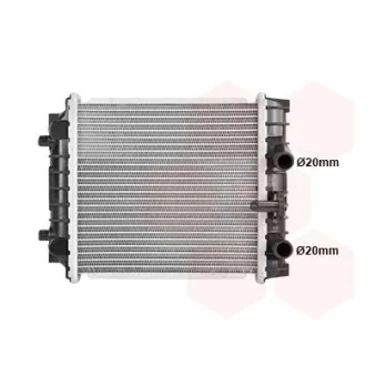 Radiateur, refroidissement du moteur VAN WEZEL 58012720