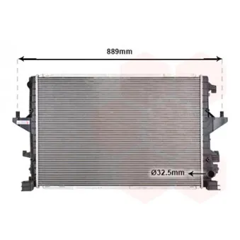 Radiateur, refroidissement du moteur VAN WEZEL 58012721