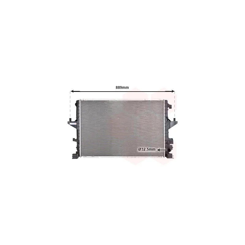 Radiateur, refroidissement du moteur VAN WEZEL 58012721