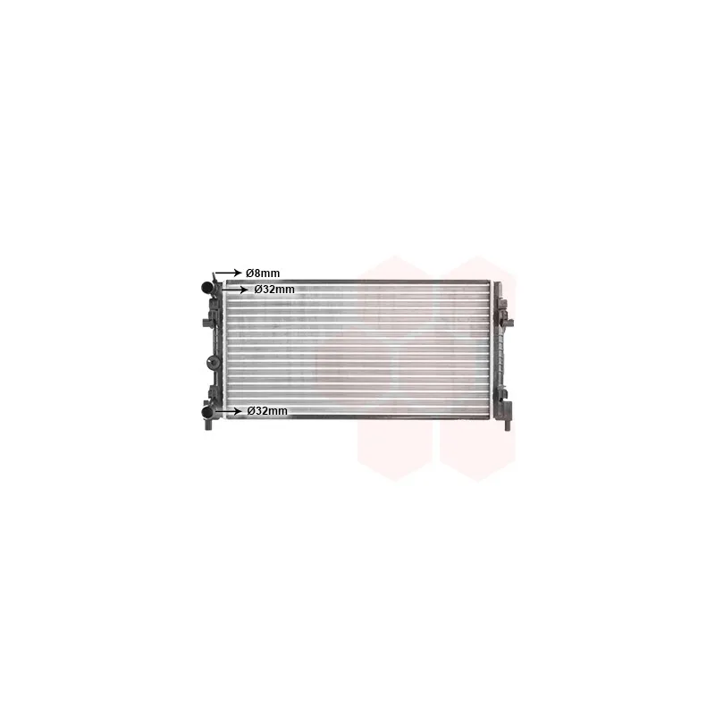 Radiateur, refroidissement du moteur VAN WEZEL 58012728