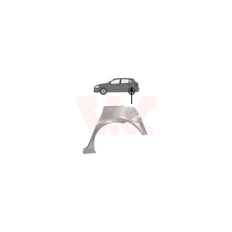 Panneau latéral arrière gauche VAN WEZEL 5829147