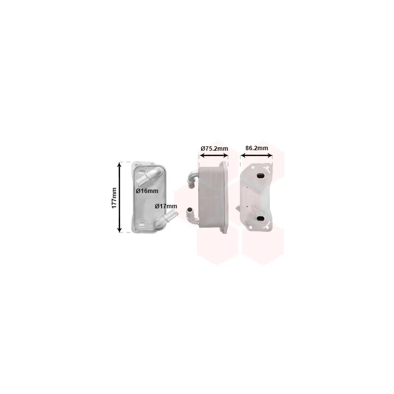 Radiateur d'huile VAN WEZEL 59013704