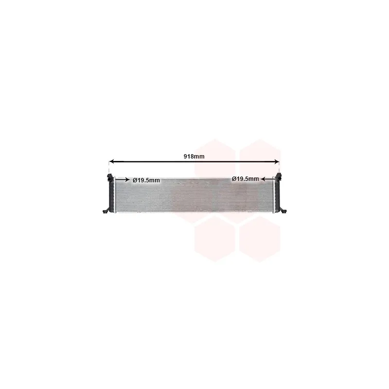 Radiateur, refroidissement du moteur VAN WEZEL 69012700