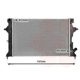 Radiateur, refroidissement du moteur VAN WEZEL 82002595
