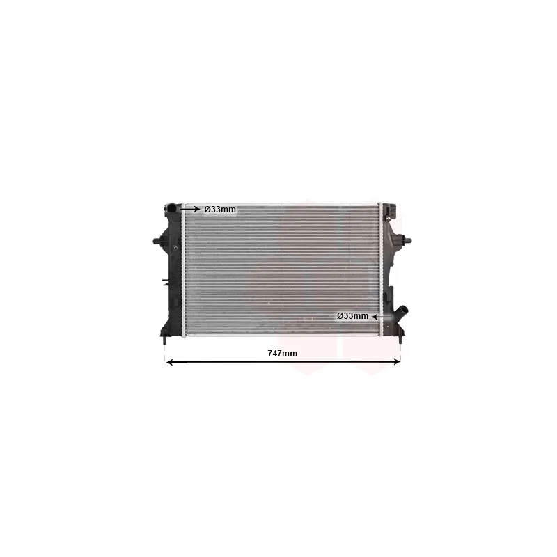 Radiateur, refroidissement du moteur VAN WEZEL 82002595