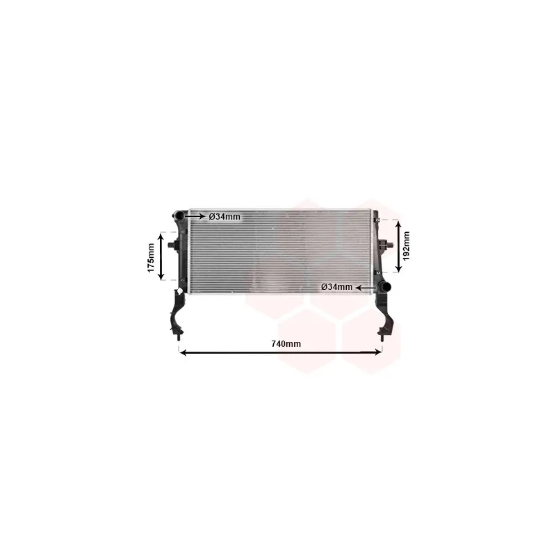 Radiateur, refroidissement du moteur VAN WEZEL 82012738