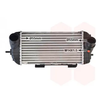 Intercooler, échangeur VAN WEZEL 83004329