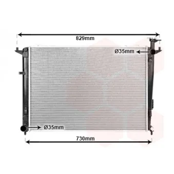 Radiateur, refroidissement du moteur VAN WEZEL 83012707