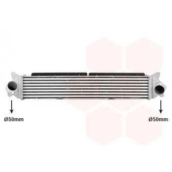 Intercooler, échangeur VAN WEZEL 83014706