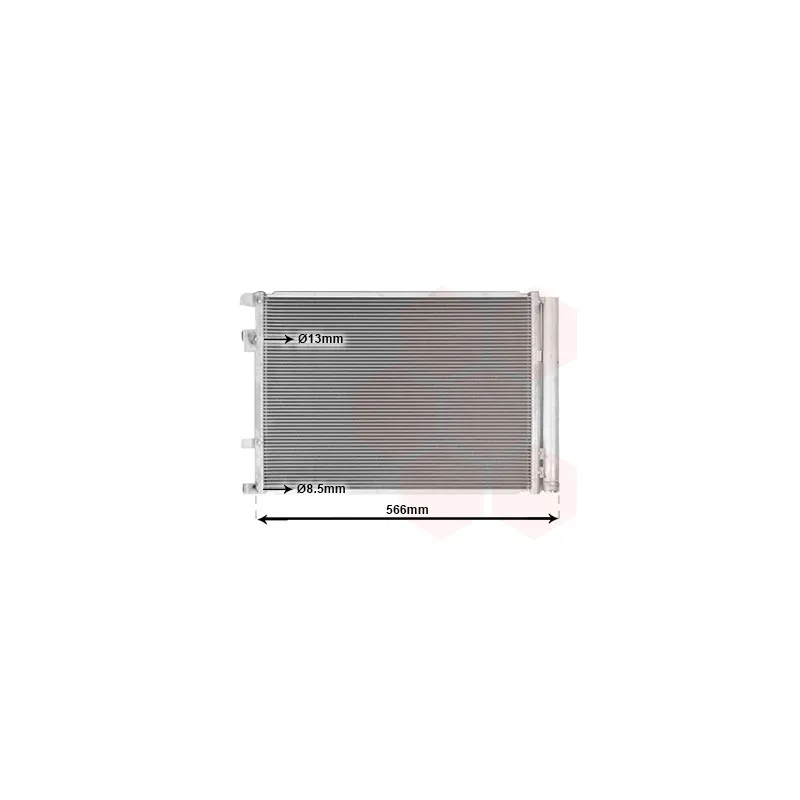 Condenseur, climatisation VAN WEZEL 83015708