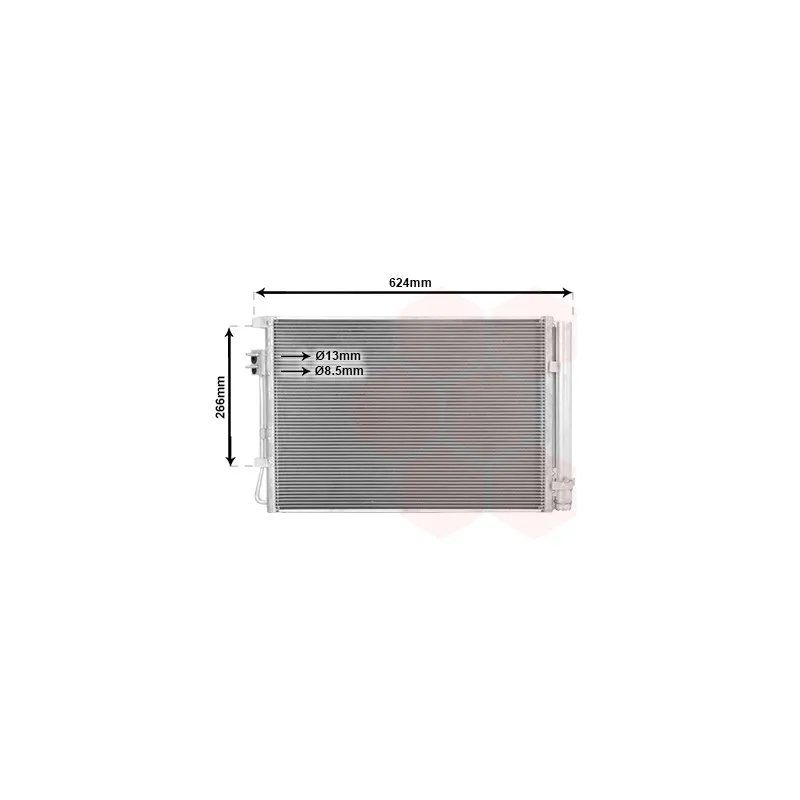 Condenseur, climatisation VAN WEZEL 83015709