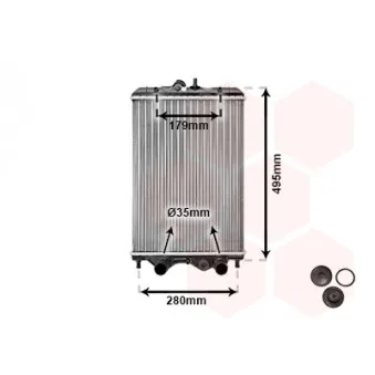 Radiateur, refroidissement du moteur VAN WEZEL 92002002