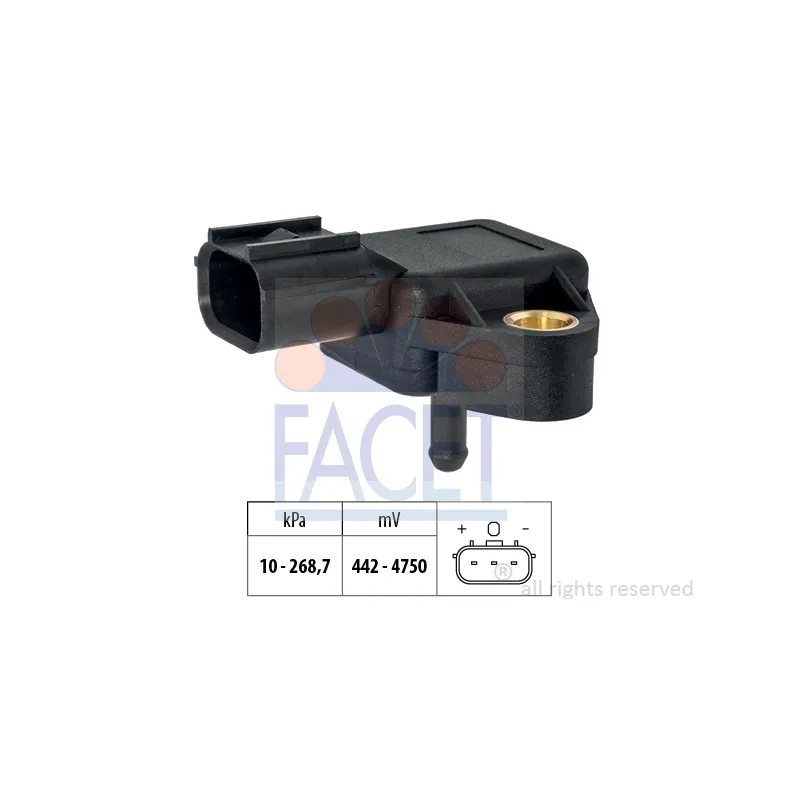 Capteur de pression, servofrein FACET 10.3254