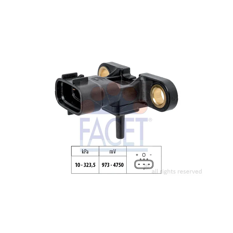 Capteur, pression de suralimentation FACET 10.3408