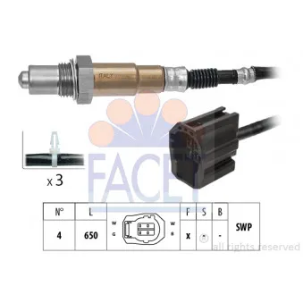 Sonde lambda FACET 10.8139