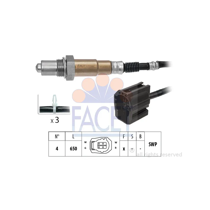 Sonde lambda FACET 10.8139