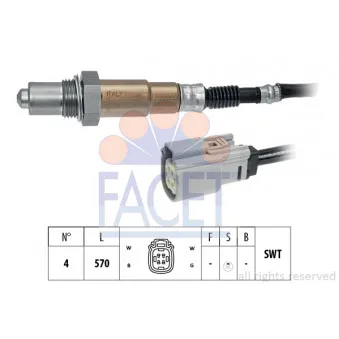 Sonde lambda FACET 10.8218