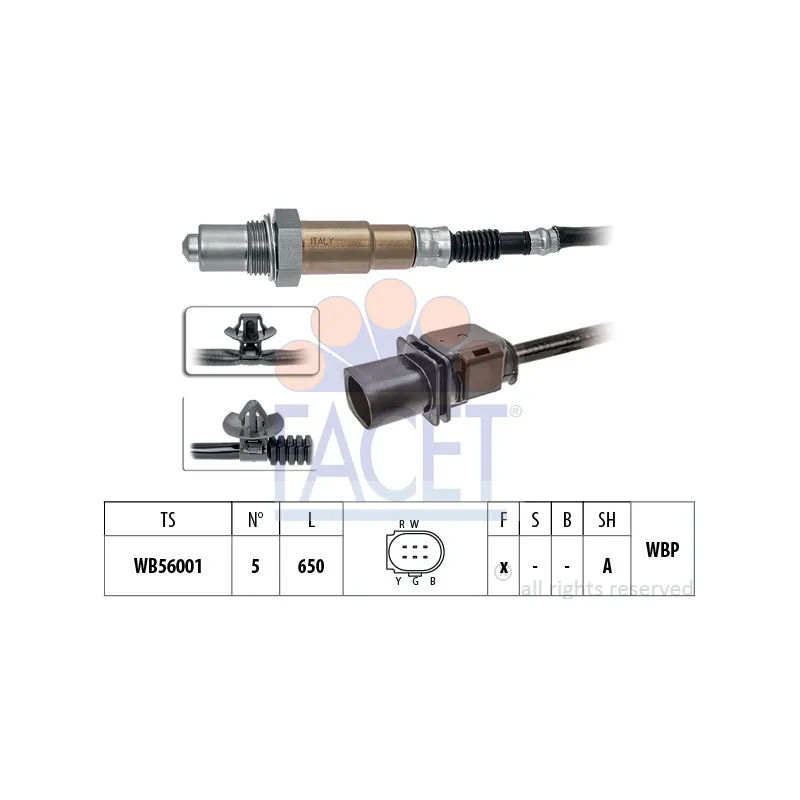 Sonde lambda FACET 10.8500