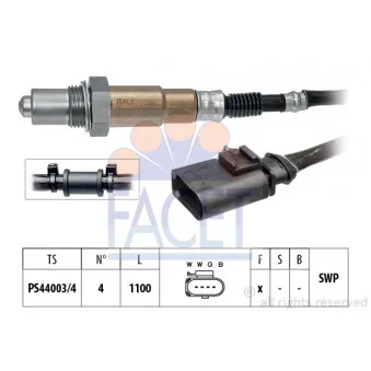 Sonde lambda FACET 10.8503