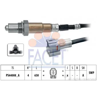 Sonde lambda FACET 10.8505