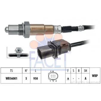 Sonde lambda FACET 10.8506
