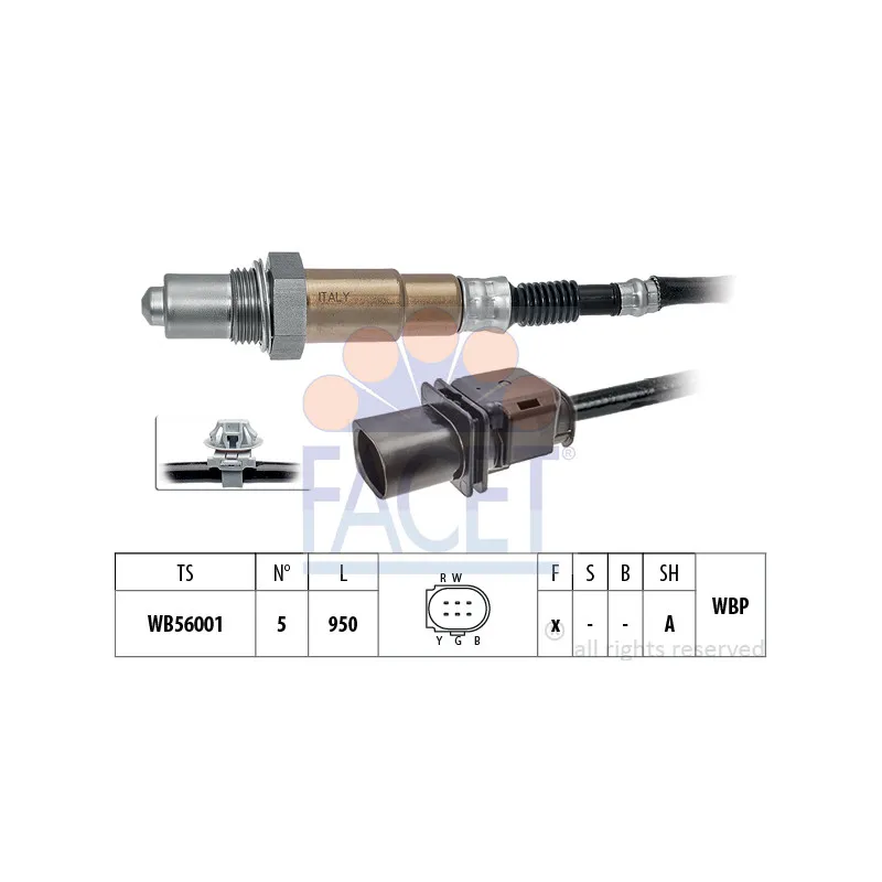 Sonde lambda FACET 10.8506