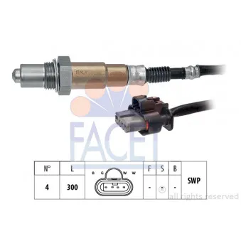 Sonde lambda FACET 10.8510