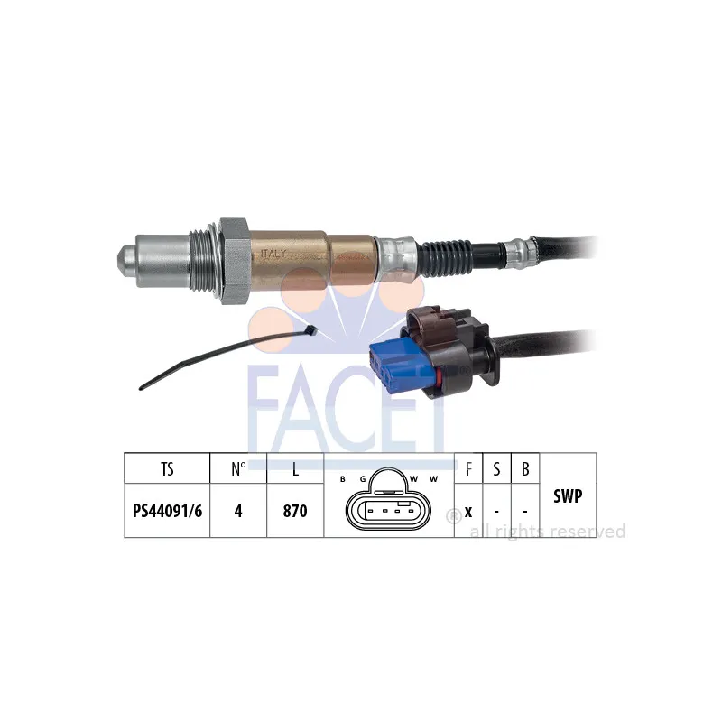 Sonde lambda FACET 10.8511