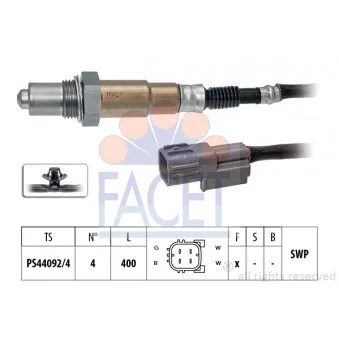 Sonde lambda FACET 10.8513