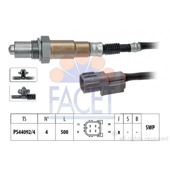 Sonde lambda FACET 10.8515