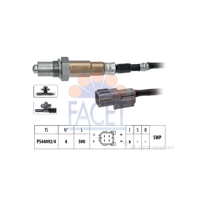 Sonde lambda FACET 10.8515