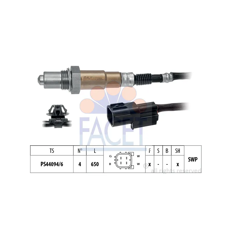 Sonde lambda FACET 10.8517