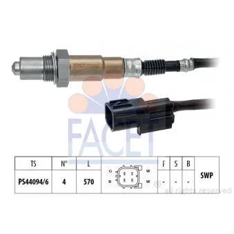 Sonde lambda FACET 10.8519