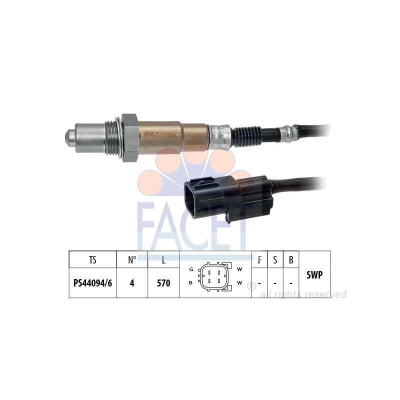Sonde lambda FACET 10.8519