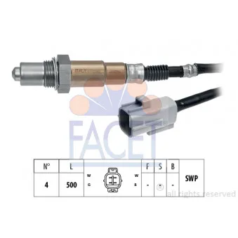 Sonde lambda FACET 10.8520
