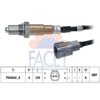 Sonde lambda FACET 10.8523