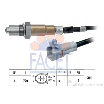 Sonde lambda FACET 10.8526