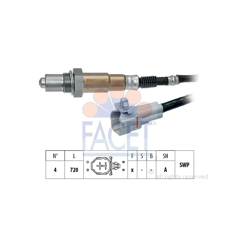 Sonde lambda FACET 10.8526