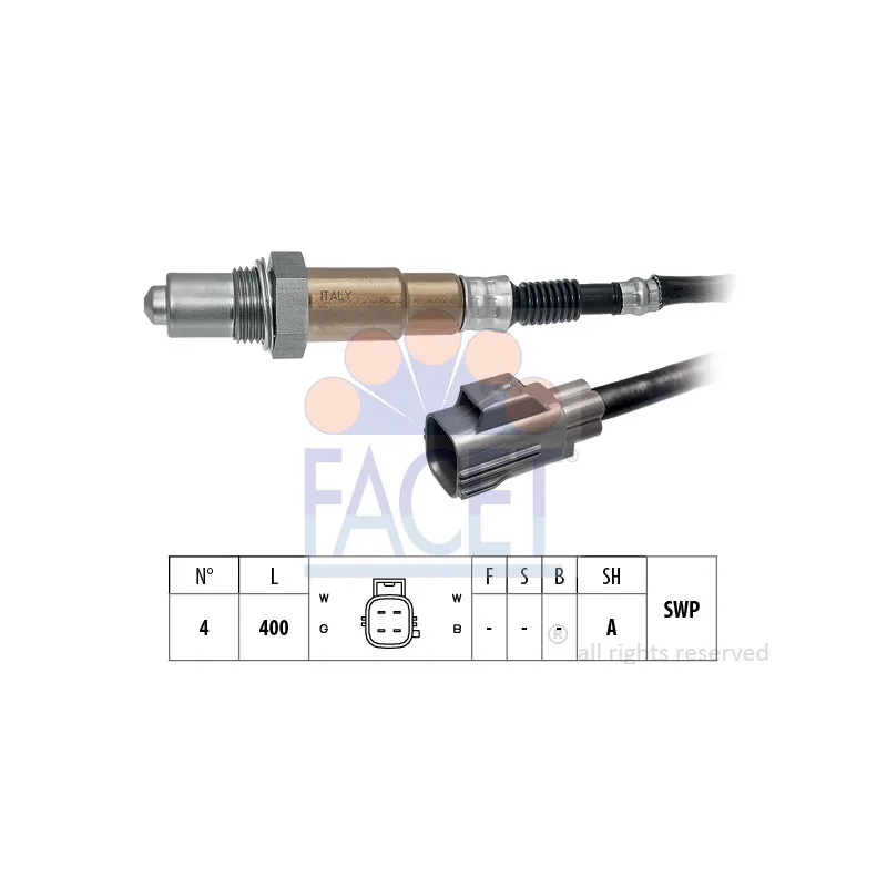 Sonde lambda FACET 10.8527