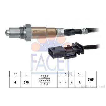 Sonde lambda FACET 10.8528