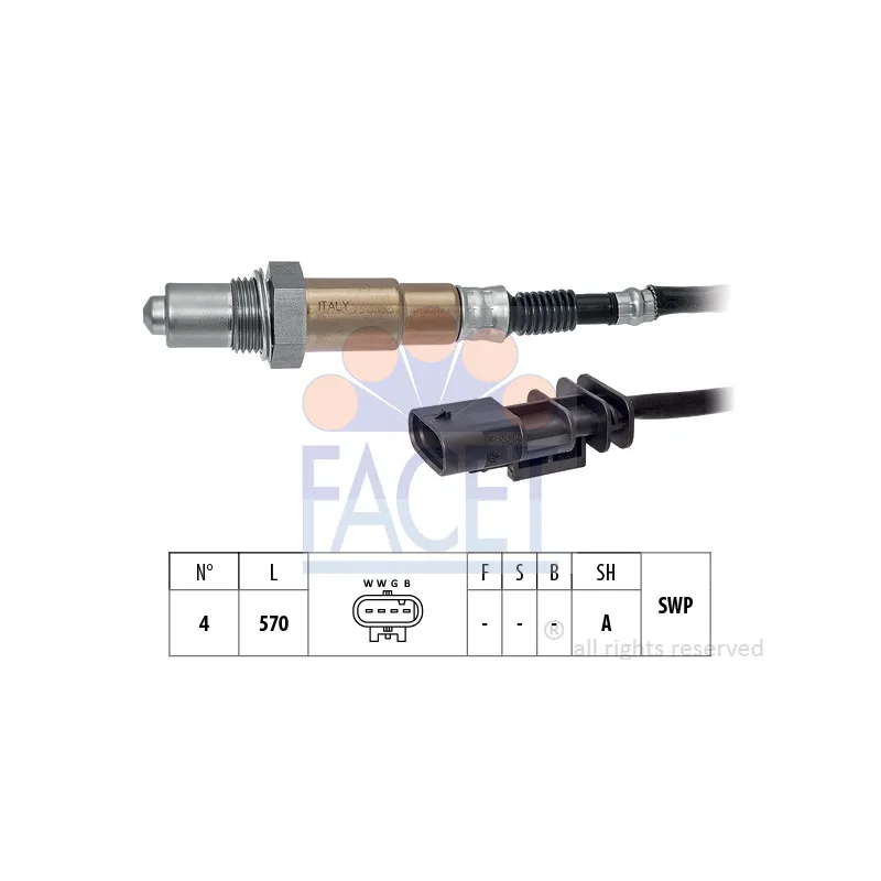 Sonde lambda FACET 10.8528
