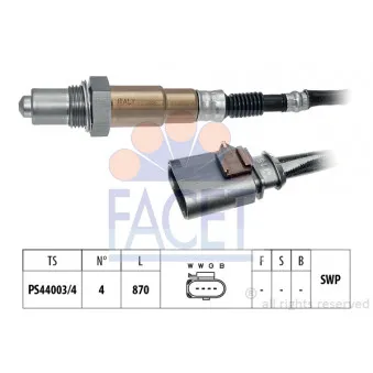 Sonde lambda FACET 10.8535