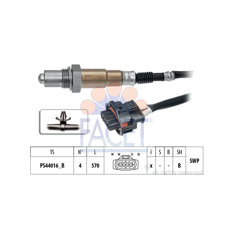 Sonde lambda FACET 10.8538