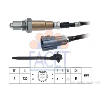 Sonde lambda FACET 10.8539