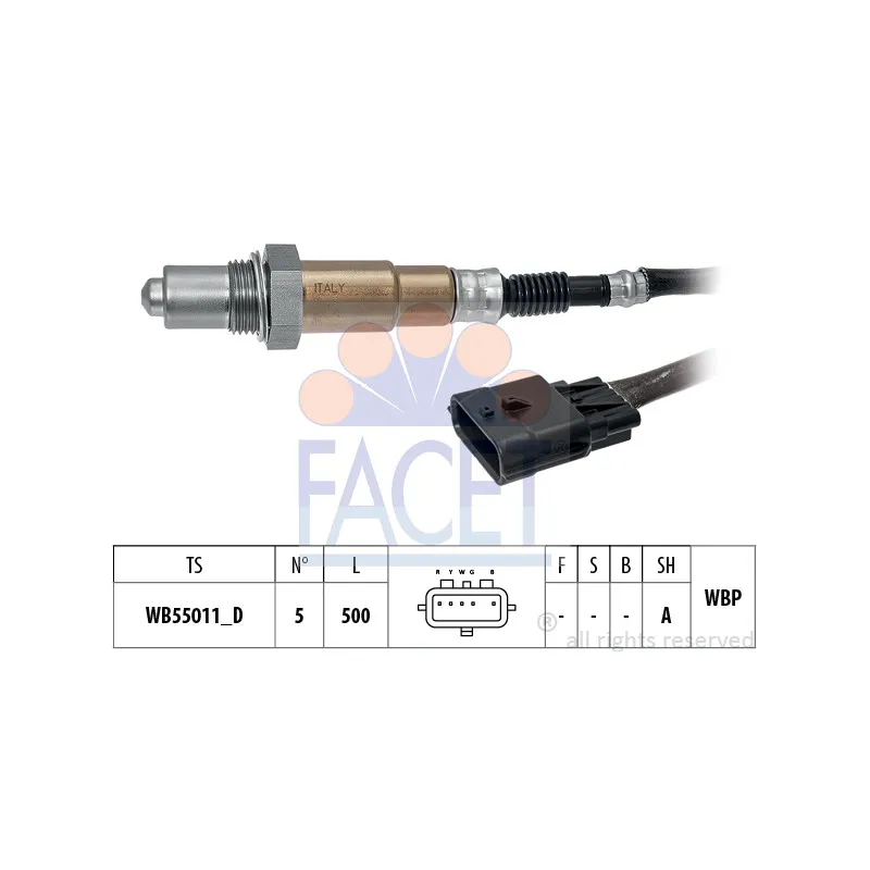 Sonde lambda FACET 10.8541