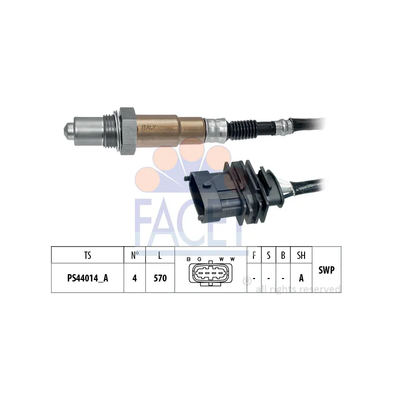 Sonde lambda FACET 10.8546
