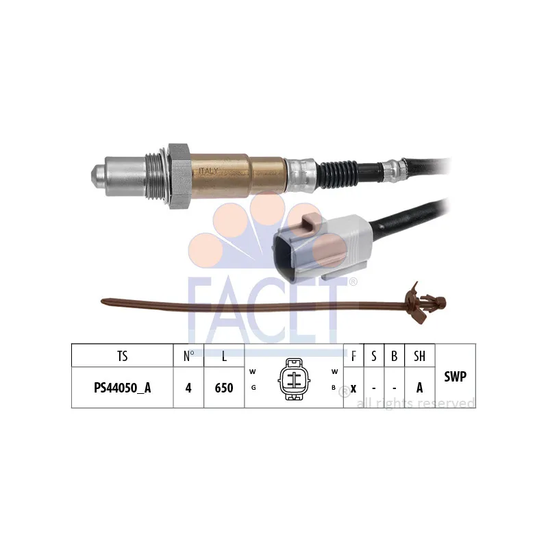 Sonde lambda FACET 10.8547