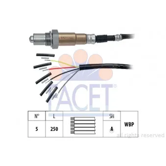 Sonde lambda FACET 10.8555