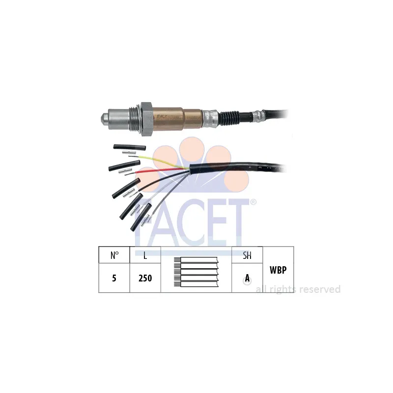Sonde lambda FACET 10.8555