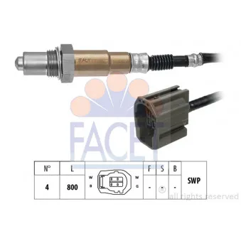 Sonde lambda FACET 10.8562